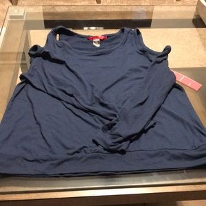 Cold shoulder top, long sleeve. Never worn!